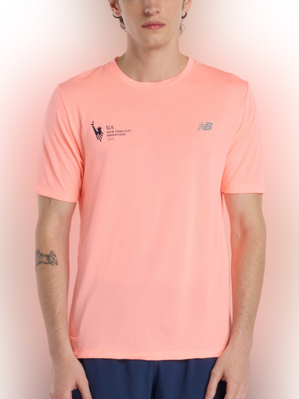 New Balance 2025 NYC New York Marathon Mens Large wicking shirt